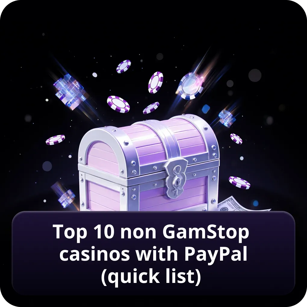 Top 10 non GamStop casinos with PayPal (quick list)